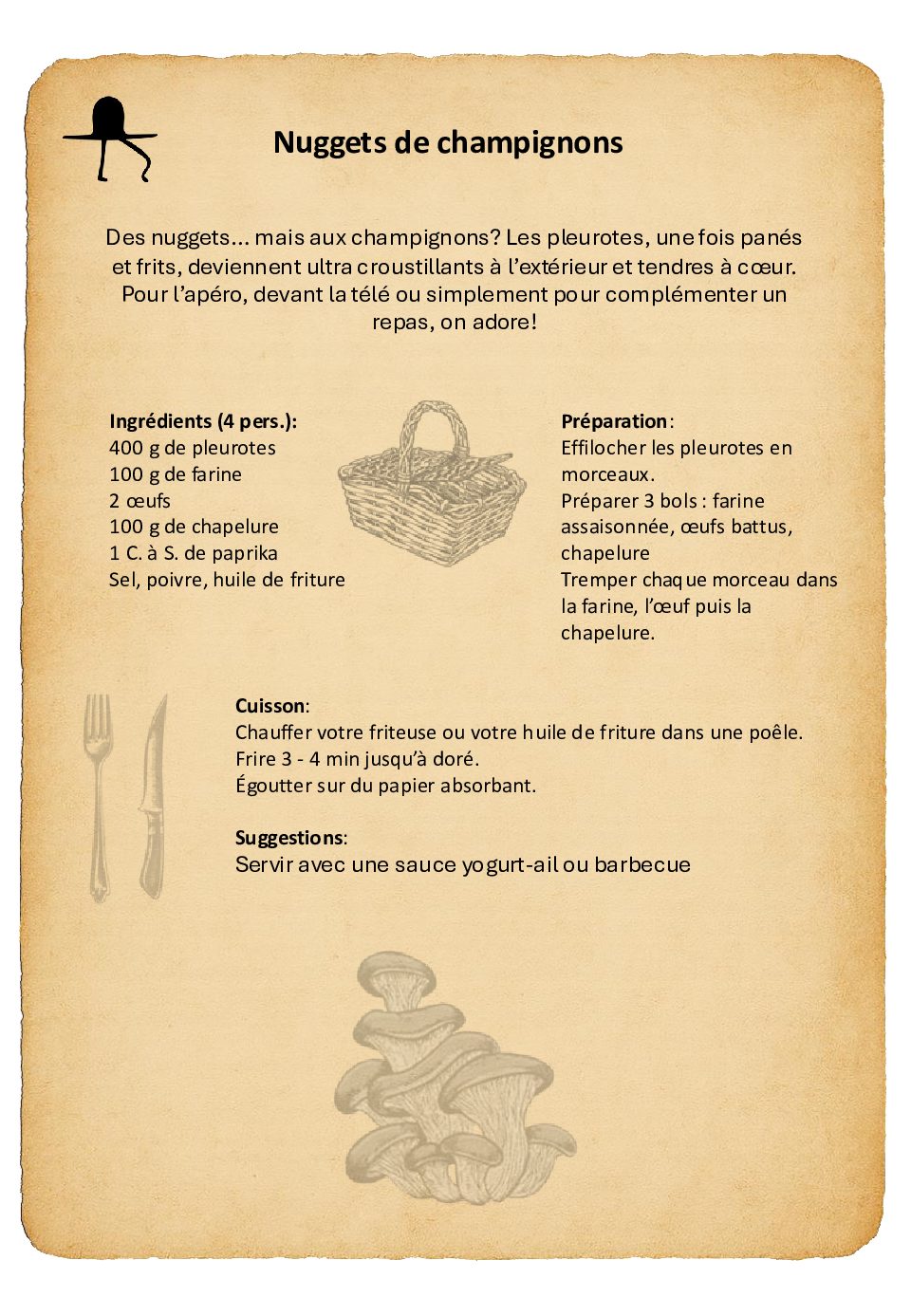 Nuggets de champignons Final