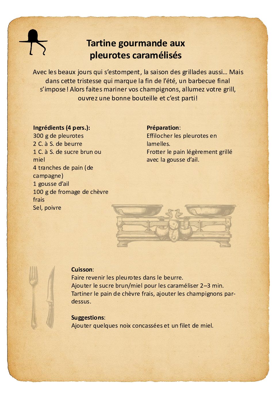 Tartine gourmande aux pleurotes caramélisés Final